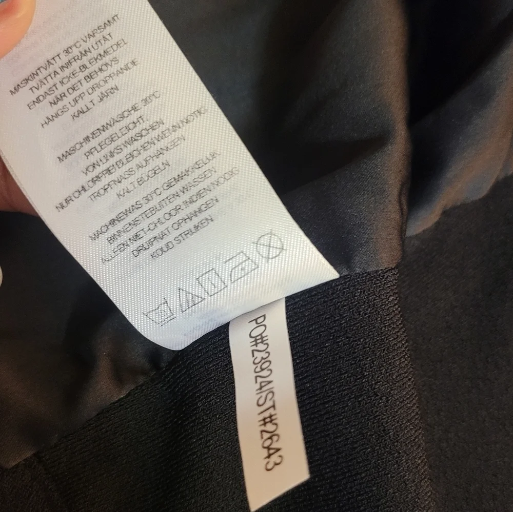 Lysse New York Classic Black Open Front Casual Jacket Size Small Sleeve Detail